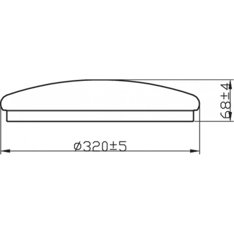 Produit de Plafonnier LED PHILIPS IP44 Canopus 20W 