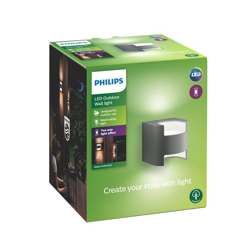 Produkt von LED-Wandleuchte 2x4.5W PHILIPS Grass 