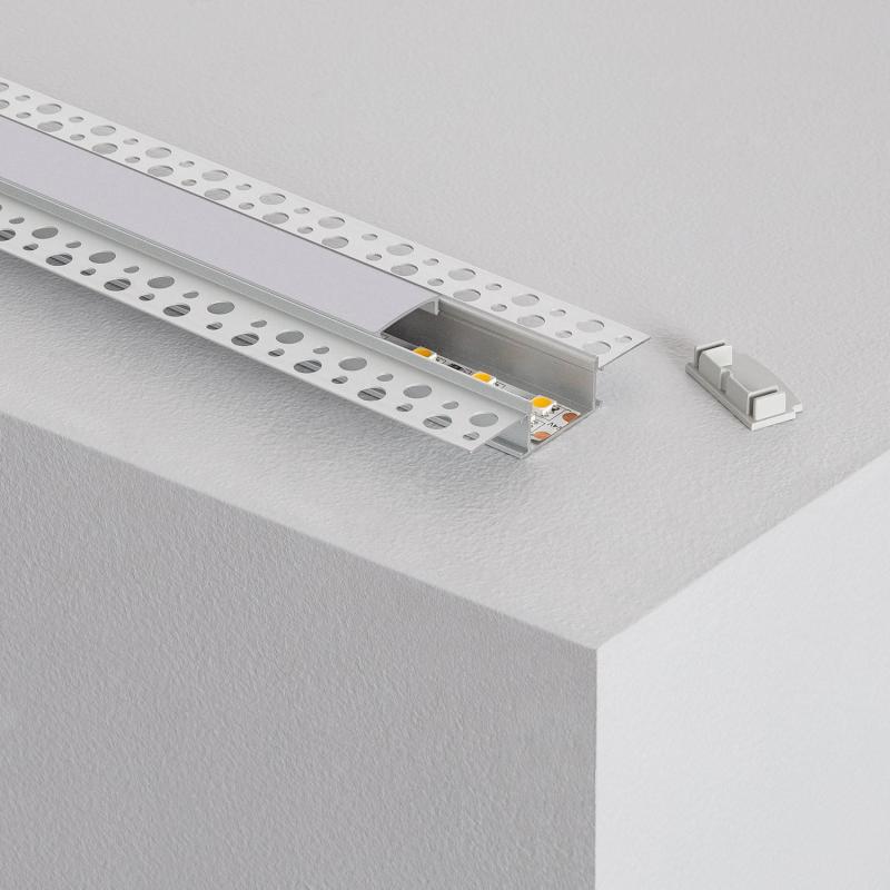 Produkt von Aluminiumprofil für Integrierung in Gips/Gipskarton für Doppel-LED-Streifen bis 20mm