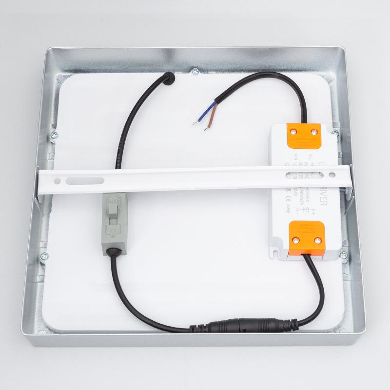 Product of 18W Galan Aluminium CCT Selectable SwitchDimm Slim Square LED Surface Lamp 210x210 mm