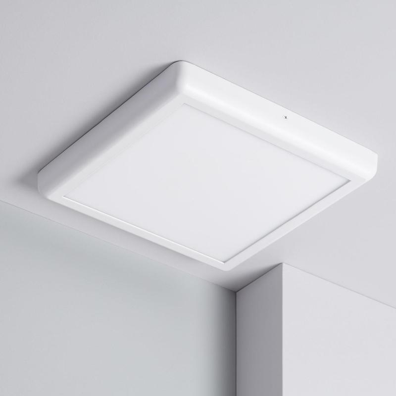 Prodotto da Plafoniera LED 24W Quadrata Metallo 300x300 mm Design Bianco