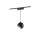 Product van Magnetische LED Hang Track Spot Een Fase Concave Spot 25 mm SuperSlim 12W 48V ZwartØ100 mm 