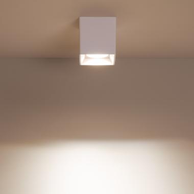 Product of Square Ceiling Lamp in White with GU10 Space Bulb 