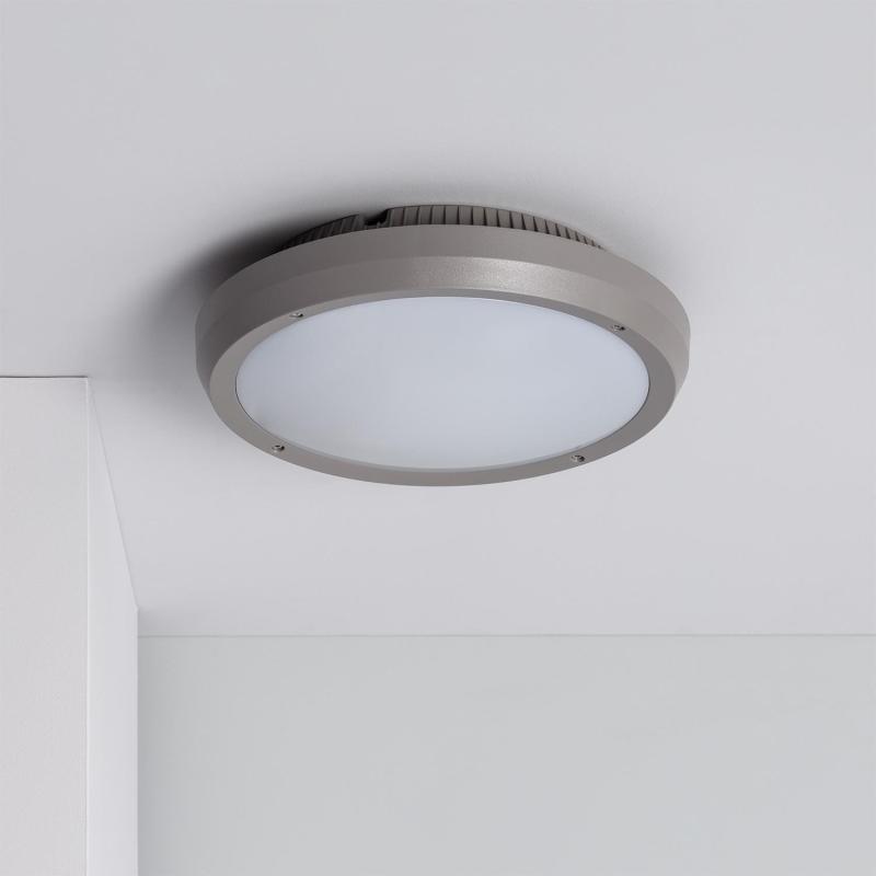 Product van Plafondlamp Rond Outdoor Ø300 mm  IP65 Curio Grijs