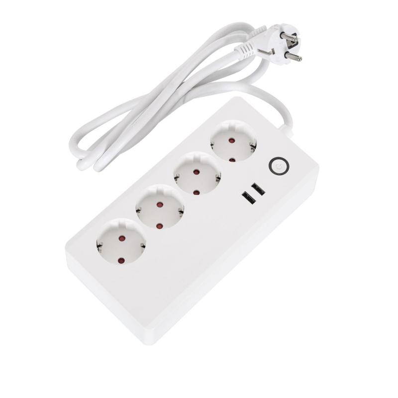 Produit de Bloc Multiprises 4 Prises Type F Schuko + 2 xUSB WiFi