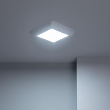 Prodotto da Plafoniera LED 12W Quadrato Metallo 178x178 mm Design Bianco