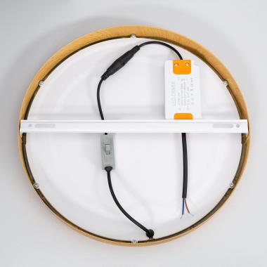 Product van Plafondlamp LED 24W Rond Aluminium Ø280 mm Slim CCT Selecteerbaar Galán SwitchDimm