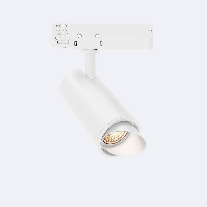 Produit de Spot LED Fasano Cylindre Biseau 30W pour Rail Triphasé Dimmable DALI Blanc 