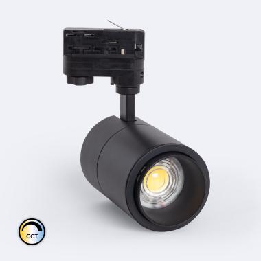 Lištový LED Reflektor Třífázový 30W Stmívatelný TRIAK CCT Pulyx 15-60º