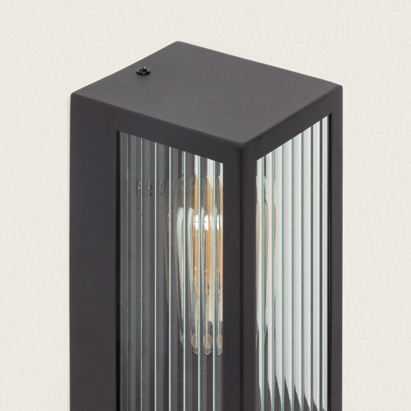 Product van Wandlamp Outdoor RVS en Getextureerd Glas  met Bewegingssensor  Gakom