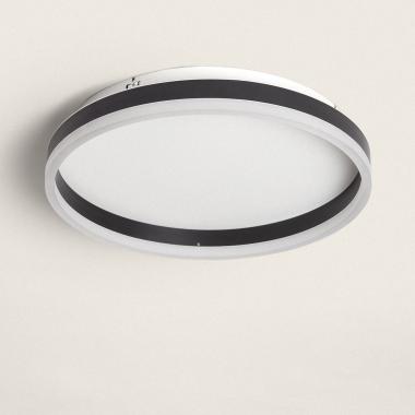 Plafonnier LED 24W Rond Métal CCT Sélectionnable Zuse