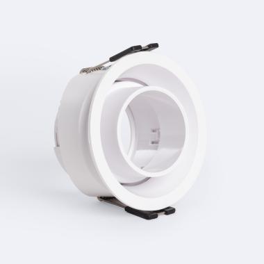 Collerette Downlight Conique Orientable Faible UGR pour Ampoule LED GU10 / GU5.3 Coupe Ø75 mm Suefix