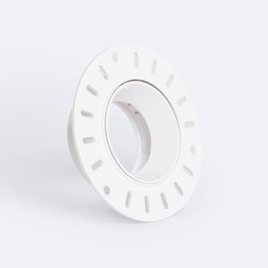 Downlight-Ring Rund Schwenkbar zur Integration in Gips/Gipsplatten für LED-Glühbirnen GU10 / GU5.3 Schnitt Ø70 mm Suefix