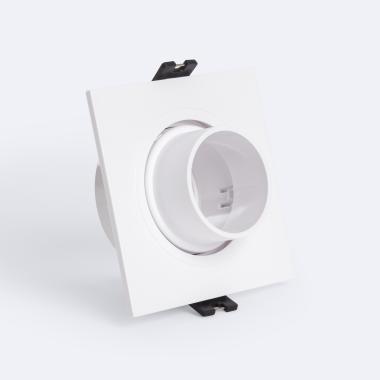 Downlight Ring Vierkant Kantelbaar met Laag UGR voor LED Lamp GU10 / GU5.3 Zaagmaat Ø75 mm Suefix