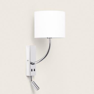 Lampada da Parete con Luce da Lettura 2,5W Metallo Silver-Teylo