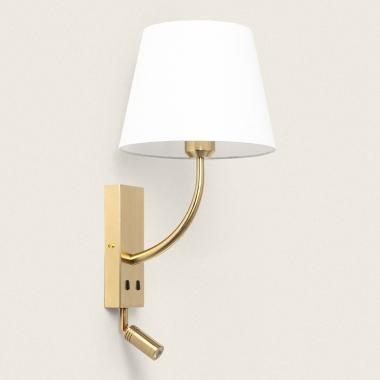 Lampada da Parete con Luce di Lettura 2.5W Metallo Gold-Teylo Conne