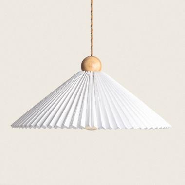 Hanglamp Hout en Stof Luanda