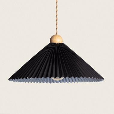 Hanglamp Hout en Stof Luanda