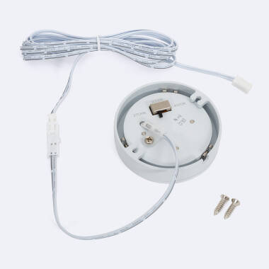 Product van Downlight LED onder meubel 3W 12V DC Ronde Ø70 mm Zaagmaat Ø57 mm