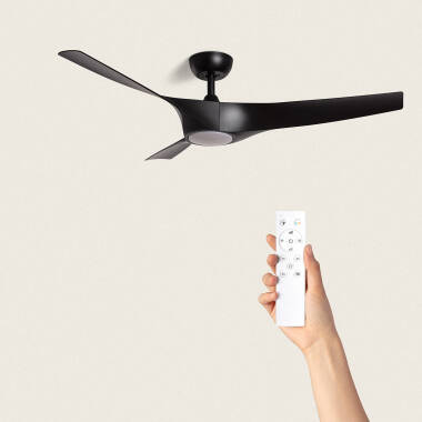 Egina Silent Ceiling Fan with DC Motor in Black 132cm