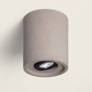 Plafondlamp van Gips of Cement Vulni