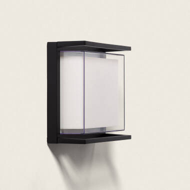 Rale 18W Square Outdoor LED Wall Lamp in Black