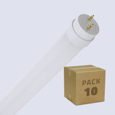 Pack of 10 90cm 12W T8 Glass LED Tube 140lm/W with One Sided Connection