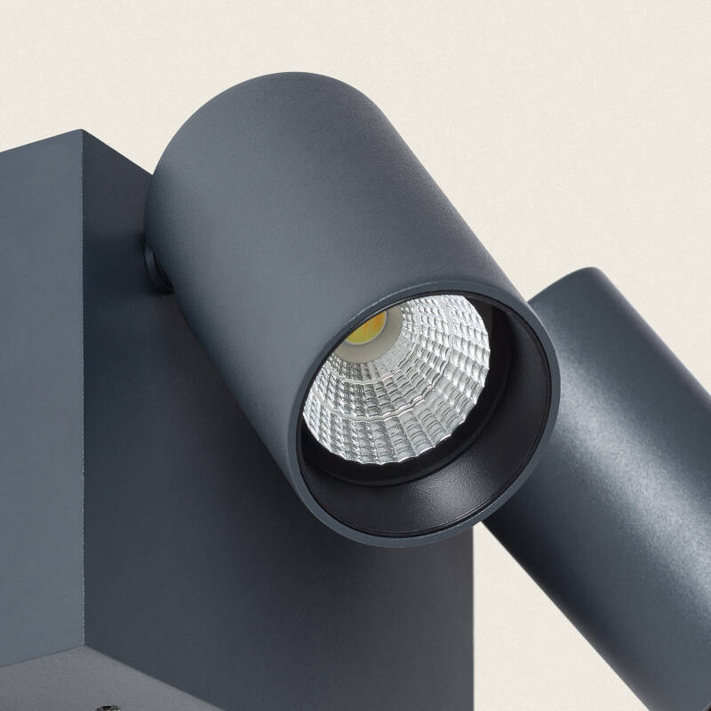 Product van Wandlamp Outdoor  LED 18W Aluminium CCT Selecteerbaar Twee Spots Kuriya