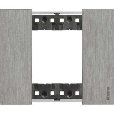 Platine de Finition 2 Modules Métals BTicino Living Now KA4802N_