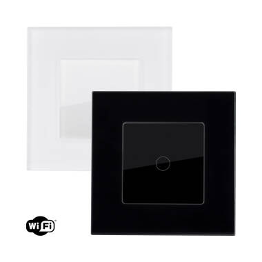 Schakelaar Wifi Touch Simple met Modern Glazen Frame