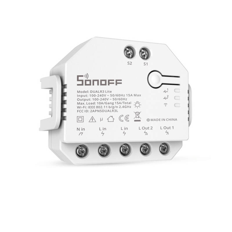 Product of SONOFF Dual Smart WiFi Dual Switch R3 Lite 15A