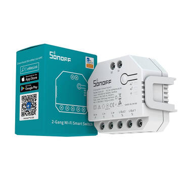 Interruttore Wi-Fi Contatore di Energia Compatibile con Interruttore Convenzionale SONOFF Dual R3 15A