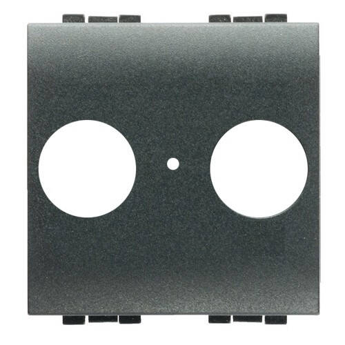 Product of BTicino Living Light 2 Modules TV/R-SAT Universal Front Base L4212