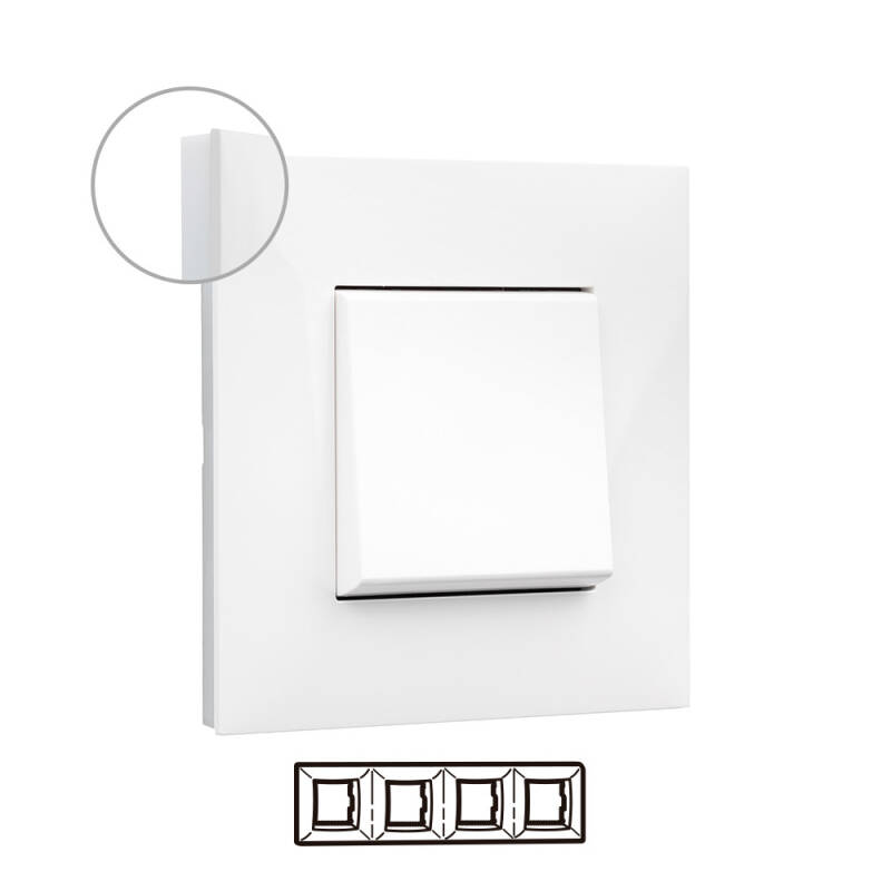 Product van Sier Frame 4 Elementen Wit LEGRAND Valena Next  741004