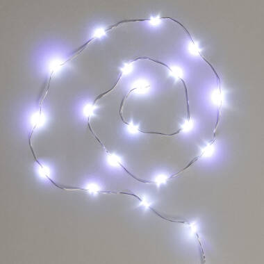 6m Outdoor Daylight Transparent LED Garland