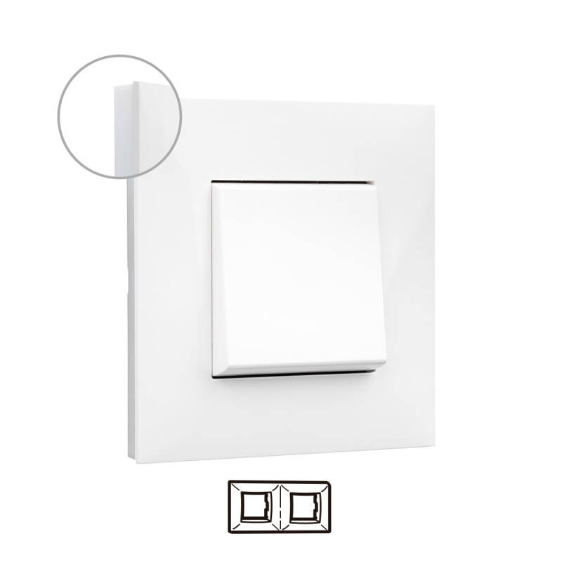 Product van Sier Frame 2 Elementen Wit LEGRAND Valena Next  741002