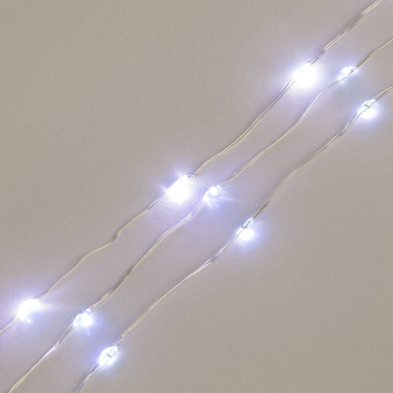 Prodotto da Ghirlanda da Esterno LED Bianco Freddo Trasparente 12m 