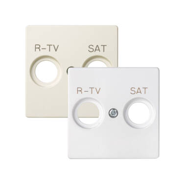 Plaque pour Prise TV + SAT SIMON 82 82097