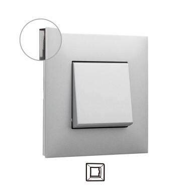 Cornice 1 Elemento Alluminio LEGRAND Valena Next 741031