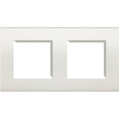 Platine Carée 2x2 Modules BTicino Living Light LNA4802M2BI