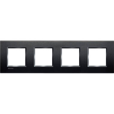 Vierkant Frame  4x2 Modules  BTicino Living Light LNA4802M4BI