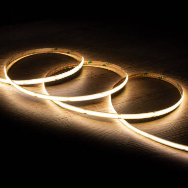 20m 24V DC LED Strip COB 312 LED/m 8mm Wide Cut at Every 10cm IP20