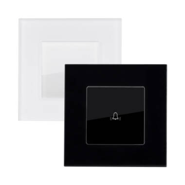 Bouton Poussoir Simple avec Plaque Crystal