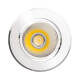 Produkt von LED Downlight Einbaustrahler 12W COB Schwenkbar Rund Silber Schnitt Ø 90 mm No Flicker