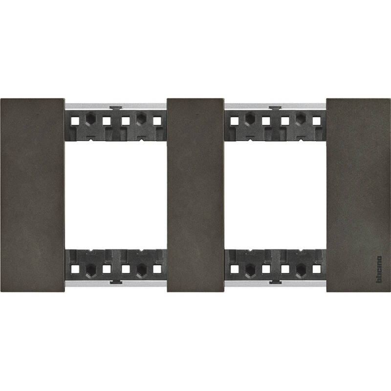 Product of BTicino Living Now 2 x 3 KA4802M3__ Metal Module Plate Cover