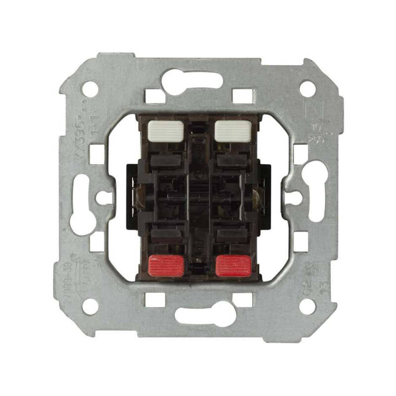 Prodotto da Meccanismo Interruttore Doppio Pulsante (2 Ingressi + 2 Uscite) SIMON 75 75396