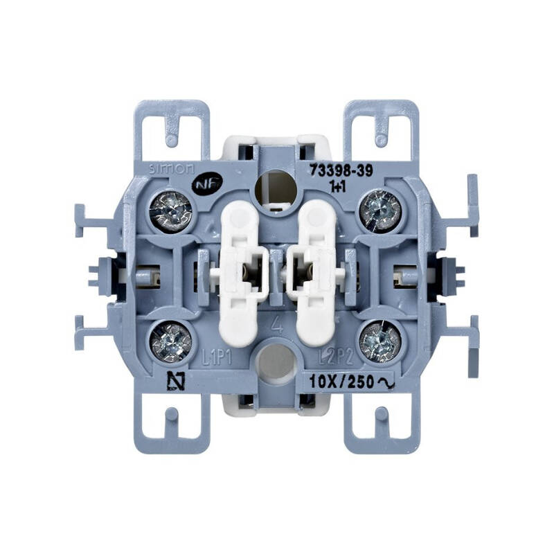 Produit de Interrupteur Double SIMON 73 Loft 73398-39