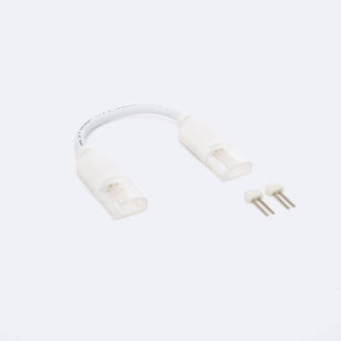 Verbinder Doppelt mit Kabel für LED-Streifen Selbstgleichrichtend 220V AC SMD IP65 Breite 12mm Einfarbig