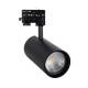 Produit de Spot LED sur Rail Triphasé 40W d'Angelo CCT PHILIPS Xitanium 15-36º Frost Noir