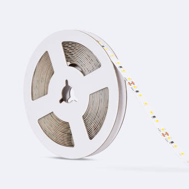 5m 24V DC LED Strip SMD2835 120LED/m High Lumen 2000lm/m 8mm Wide Cut at Every 5cm IP20